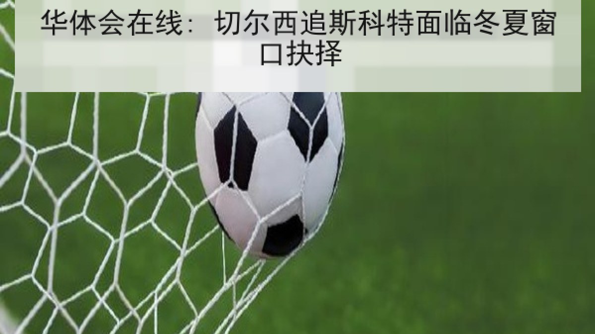 华体会在线: 切尔西追斯科特面临冬夏窗口抉择